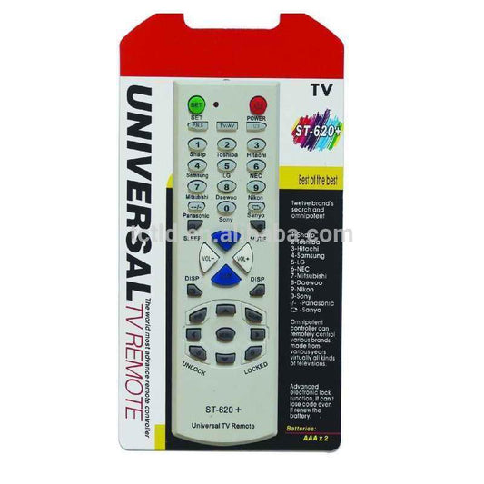 UNIVERSAL TV REMOTE ST-620 +