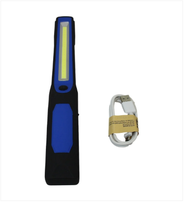 USB Charging Cob Flashlight With Hook Magnetic Camping Flashlight 30cm