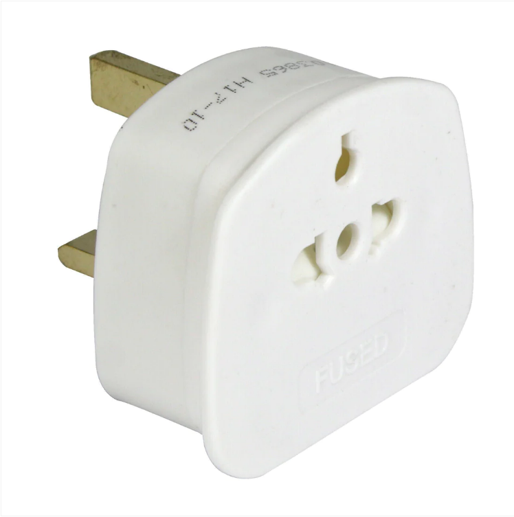 US EU To UK Tourist Travel Adaptor AUS/EU/USA/CHINA To UK 3 Pin Power Plug 55g