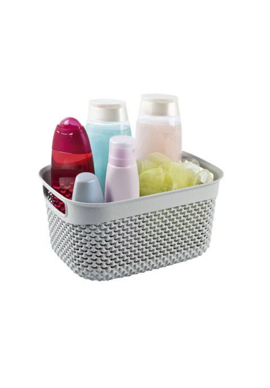 Ucsan Plastic Organiser Basket Drop Design 1.5L Assorted Colours