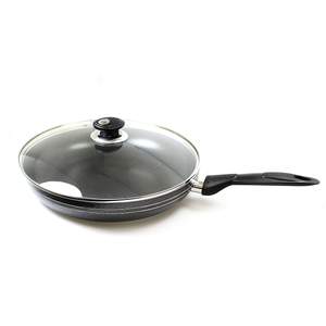 Una Nonstick Frying Pan With Lid 26cm Base Kitchen