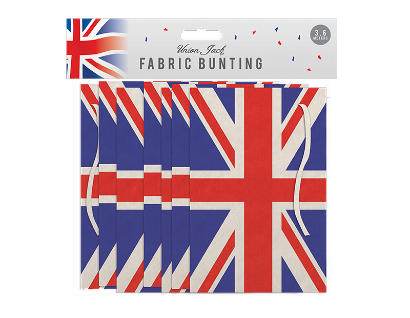 Union Jack Fabric Bunting 3.6m