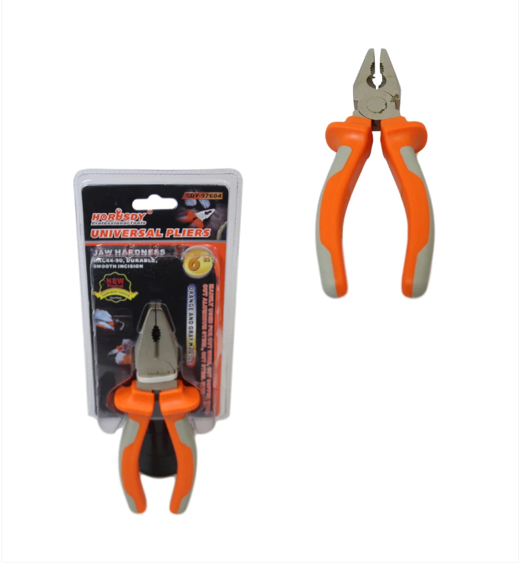 Universal Pliers Professional DIY Builders Jaw Hardness Smooth Incision 6''