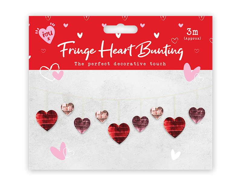 Valentine's Foil Heart Bunting PDQ