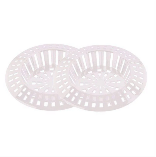 Value Pack Of 2 Plastic Sink Strainers White 1 1/2'' Home DIY