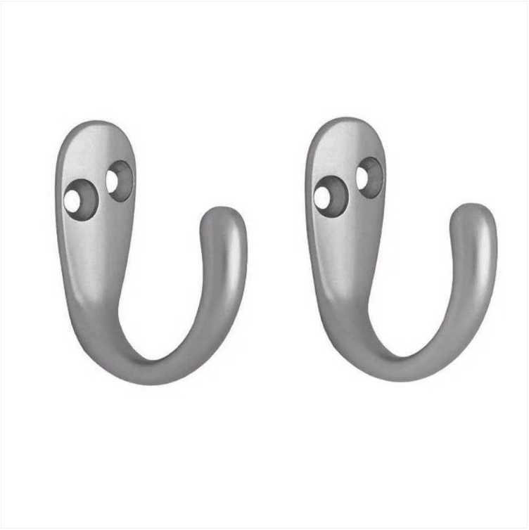 Value Pack Robe Hooks Chromed With Screws Pack Of 2 DIY Home