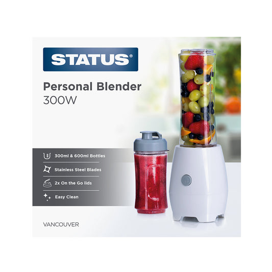 Vancouver - White/Grey - 300w - Table Blender - 1 pk - in Glossy Retail Box