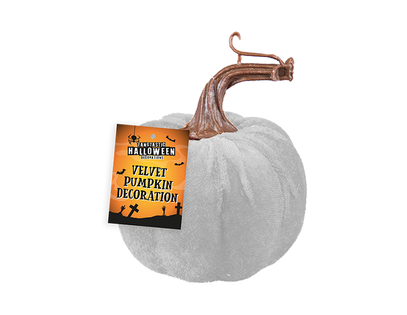 Velvet Pumpkin Decoration 8.5cm