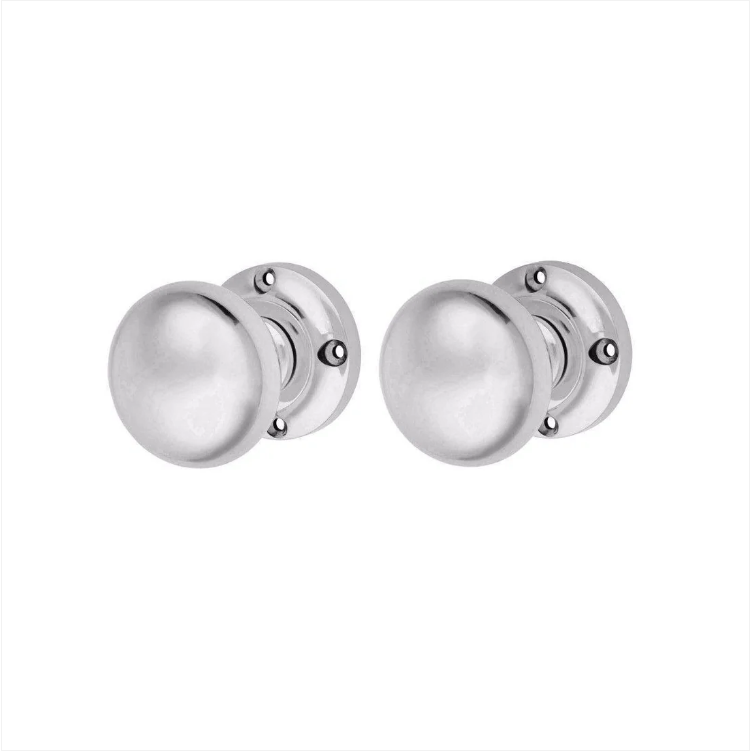 Vic Mortice Knob Chromed 1 Pair With Screws Home Diy