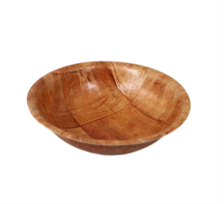 Vintage Bowl Style Wooden Design Plastic Kitchen Serving Bowl 15cm