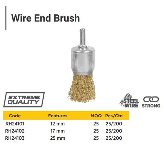 WIRE END BRUSH 12 MM