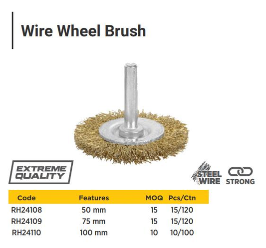 WIRE WHEEL BRUSH 50MM