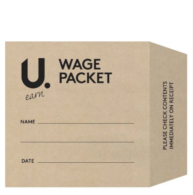 Wage Packet Salary Cash Envelopes Brown Envelopes 70 Pack