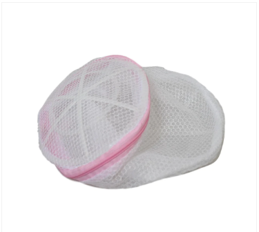 Washing Protective Bag Mesh Net Fabric Zipped Round Washing Bag 15cm