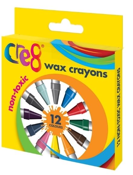 Wax Crayons, 12pk