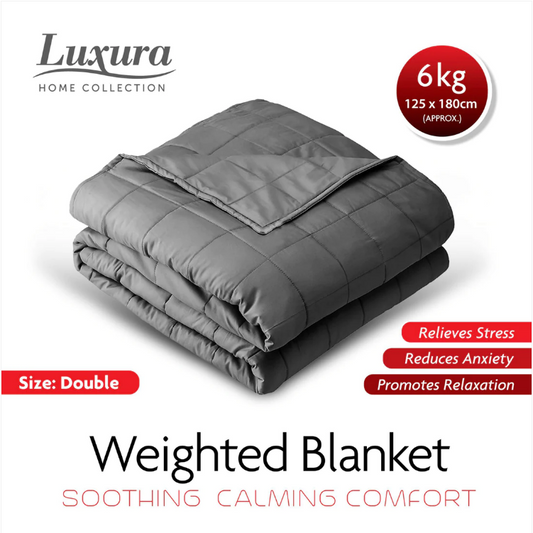 Weighted Blanket 125cm x 180cm 6kg Grey