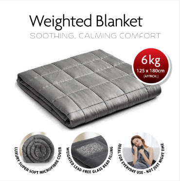 Weighted Blanket 125cm x 180cm 6kg Grey