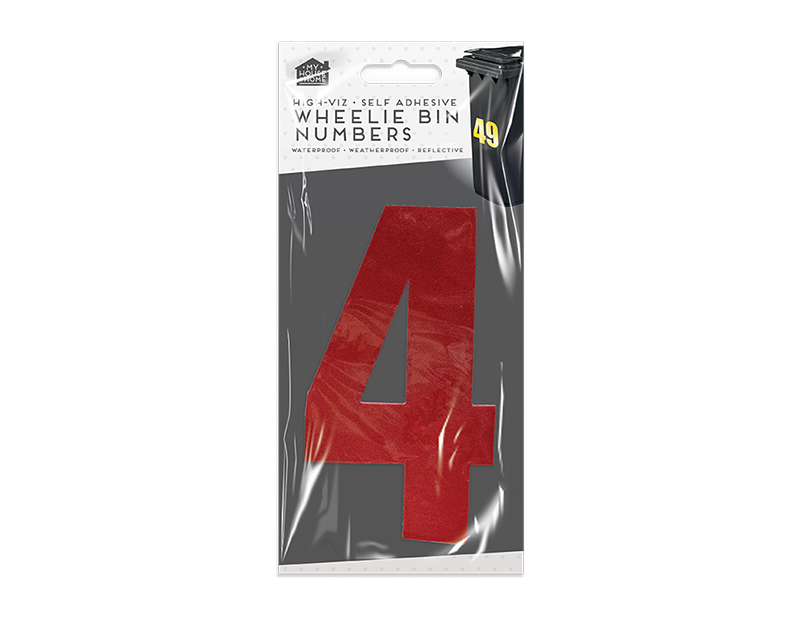 Wheelie Bin Number Stickers