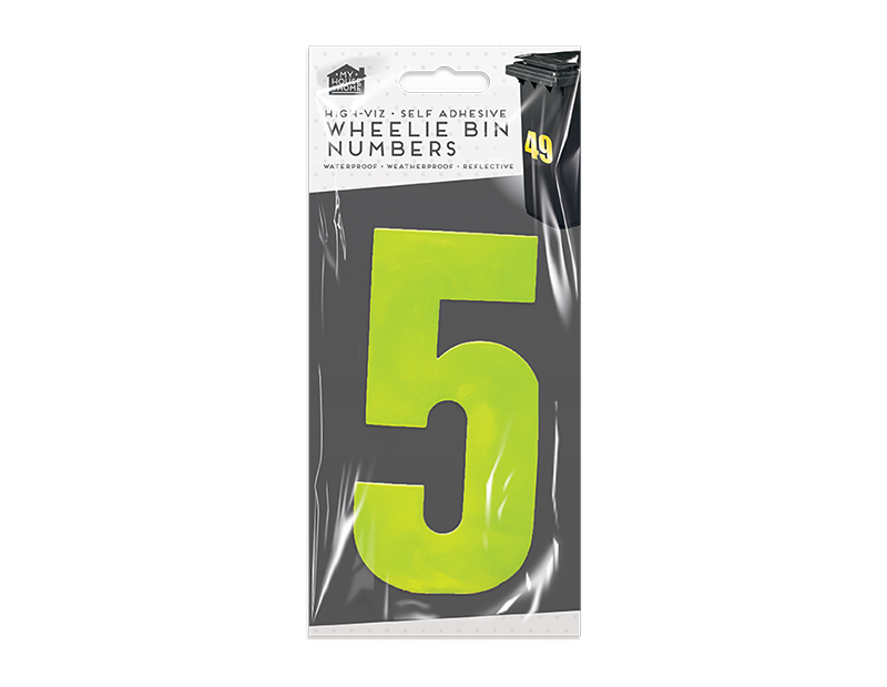 Wheelie Bin Number Stickers