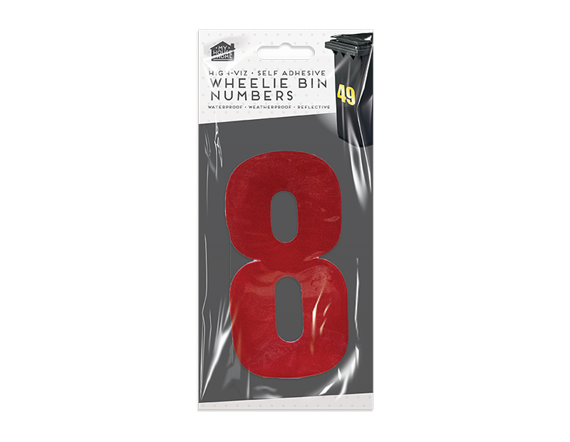 Wheelie Bin Number Stickers