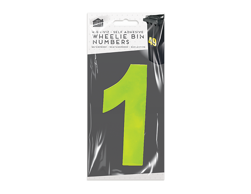 Wheelie Bin Number Stickers