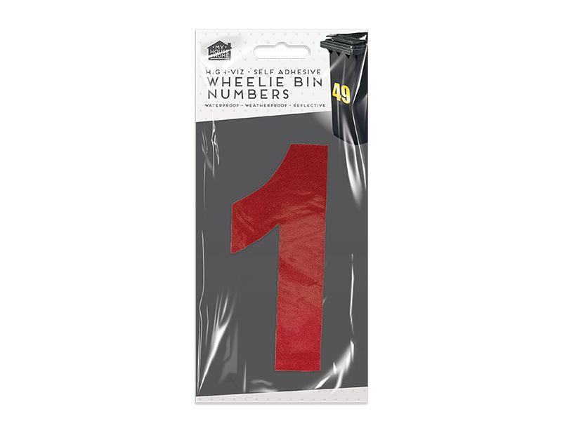 Wheelie Bin Number Stickers