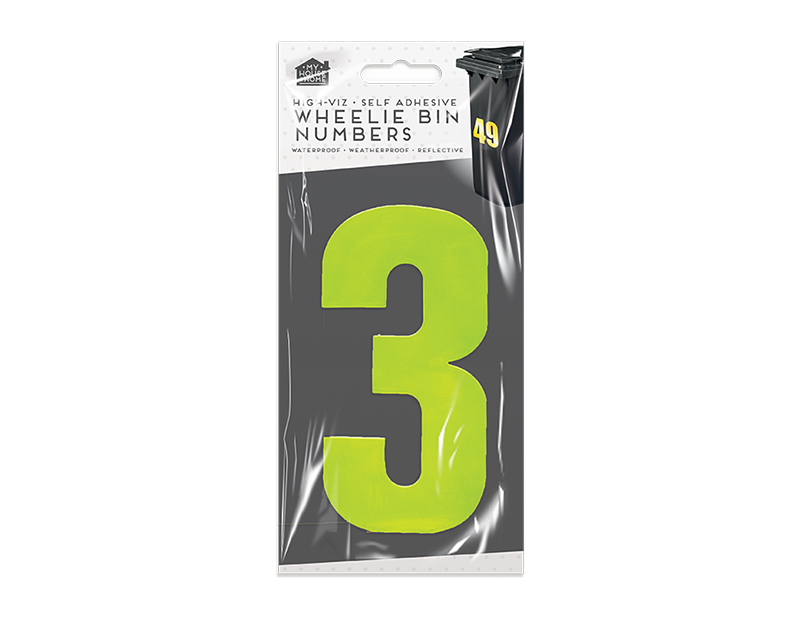 Wheelie Bin Number Stickers