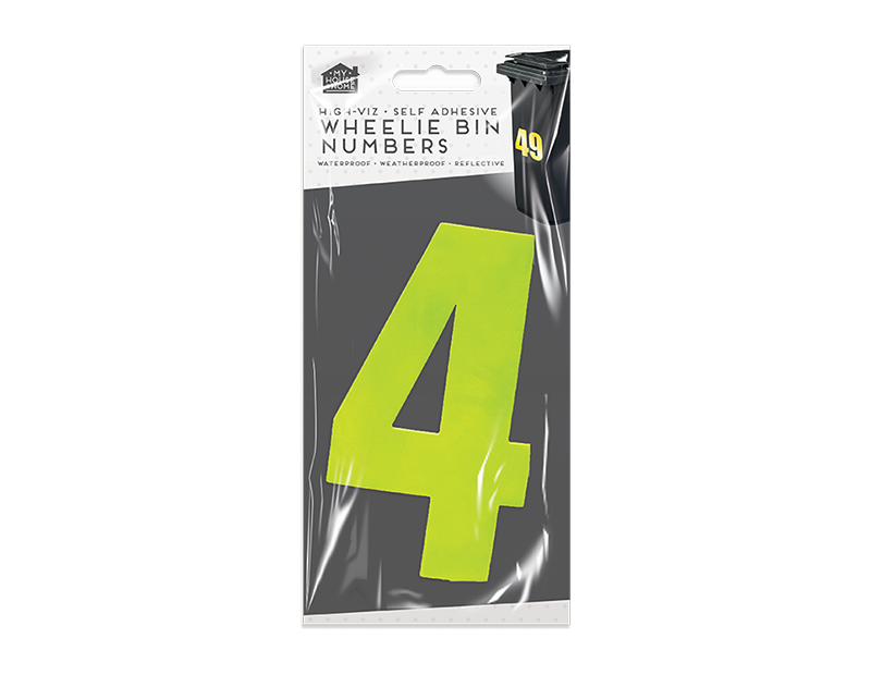 Wheelie Bin Number Stickers