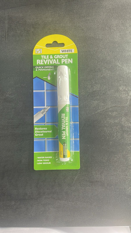 White Tile & Grout Revival Pen Quick Drying And Permanent