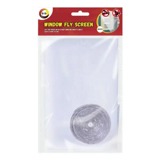 White Window Fly Screen