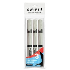 Whiteboard Markers, 3pk Black