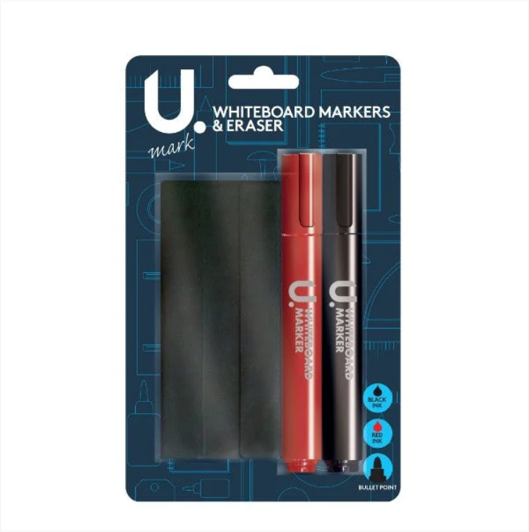 Whiteboard Markers & Eraser Set