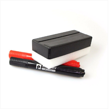 Whiteboard Markers & Eraser Set