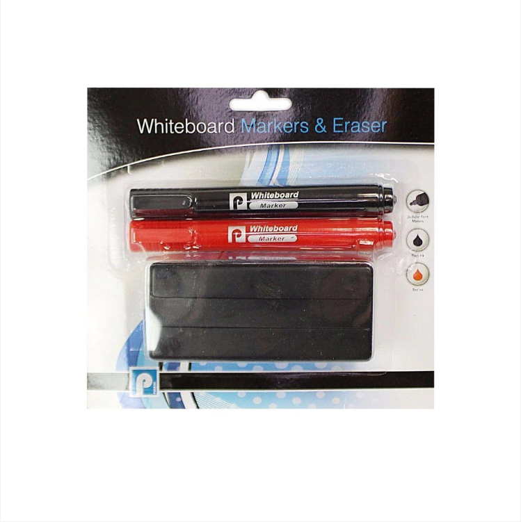 Whiteboard Markers & Eraser Set