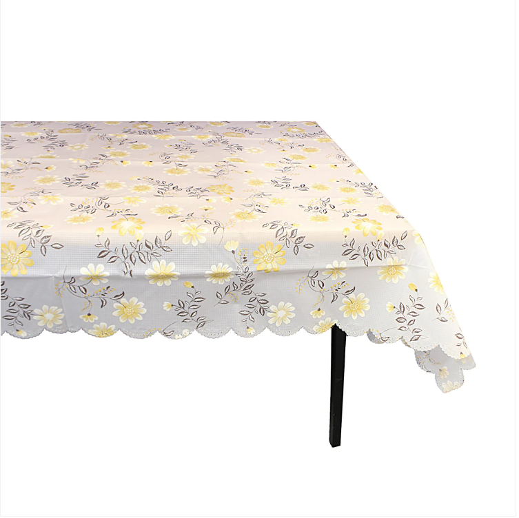 Wipe Clean PVC Vinyl Dining Kitchen Table Cover Protector 152cm