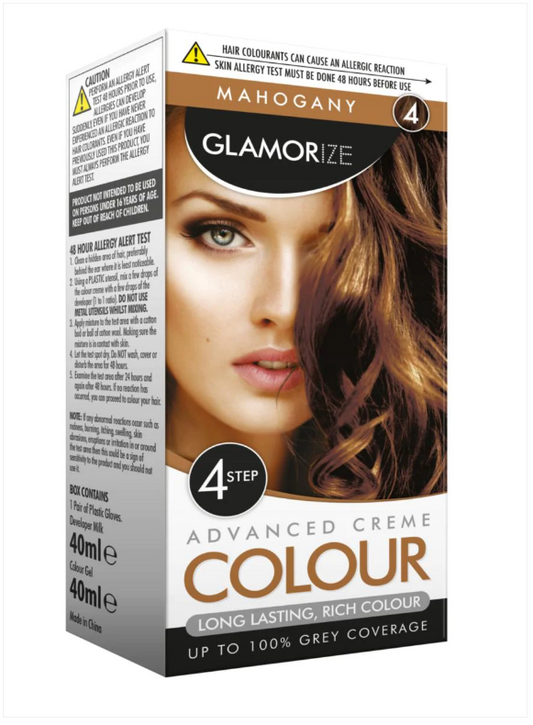 Women's Mahogany Hair Dye No.4 Advanced Creme Colour