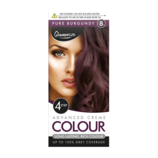 Women's Pure Burgundy Hair Dye No.8 Advanced Creme Colour