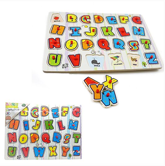 Wood Works Childrens Learning Alphabet Jigsaw Game