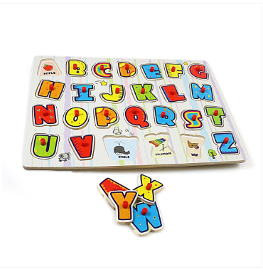 Wood Works Childrens Learning Alphabet Jigsaw Game