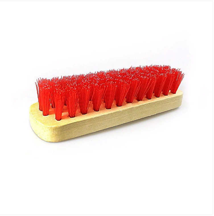 Wooden Hard Bristle Brush In Assorted Colours 17.5cm Home Outdoors