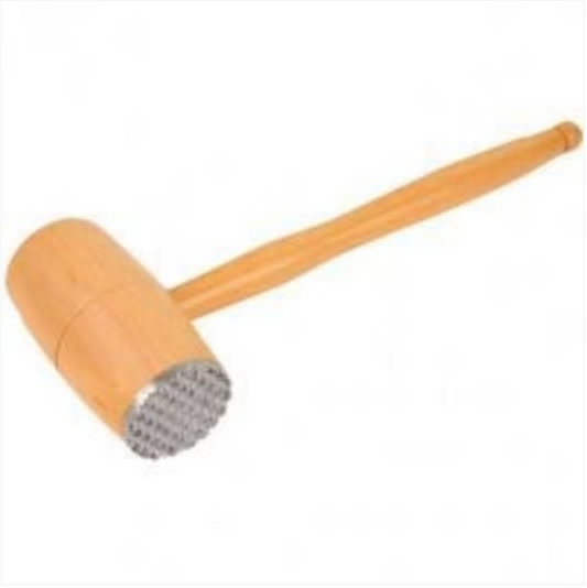 Wooden Meat Tenderizer Mallet Teeth Steak Pointed Round Hammer