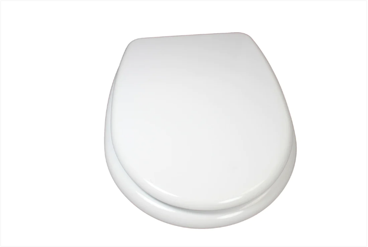 Wooden Toilet Seat White 28 x 18 cm