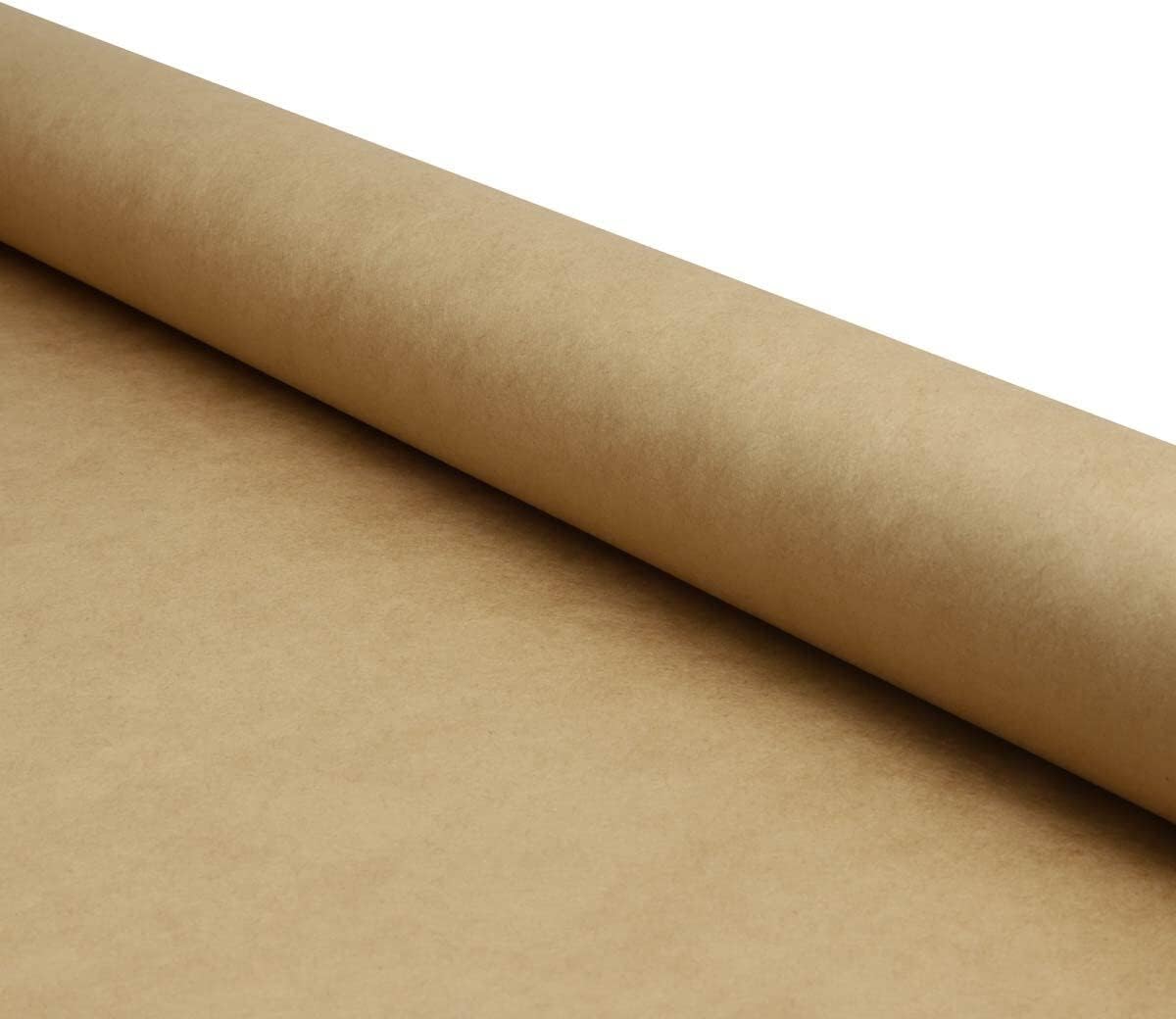 Wrapping Paper Brown Kraft Paper Roll Parcel Paper Christmas Gift Wrap Cover Art Craft DIY Wrapping Xmas Birthday Parcel Packaging Sheet Wedding Easter Postal Shipping Stationery Supplies 10M (1Roll)