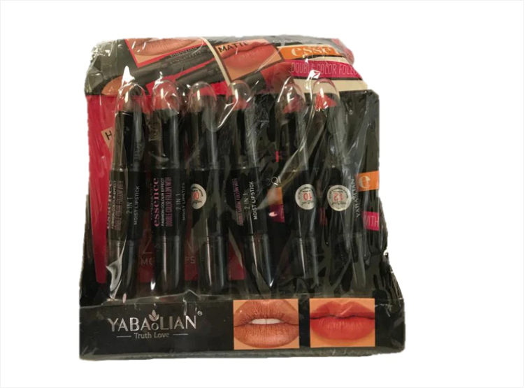 Yabaolian 2 in 1 Lipstick Box of 24