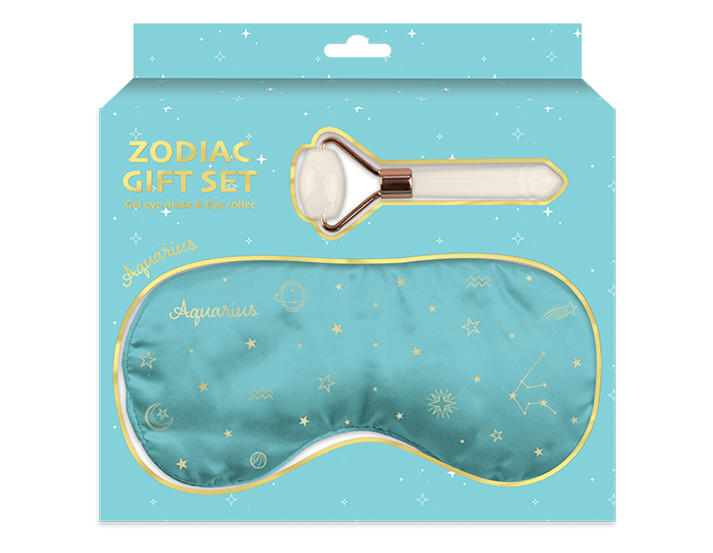 Zodiac Gel Eye Mask & Face Roller Set