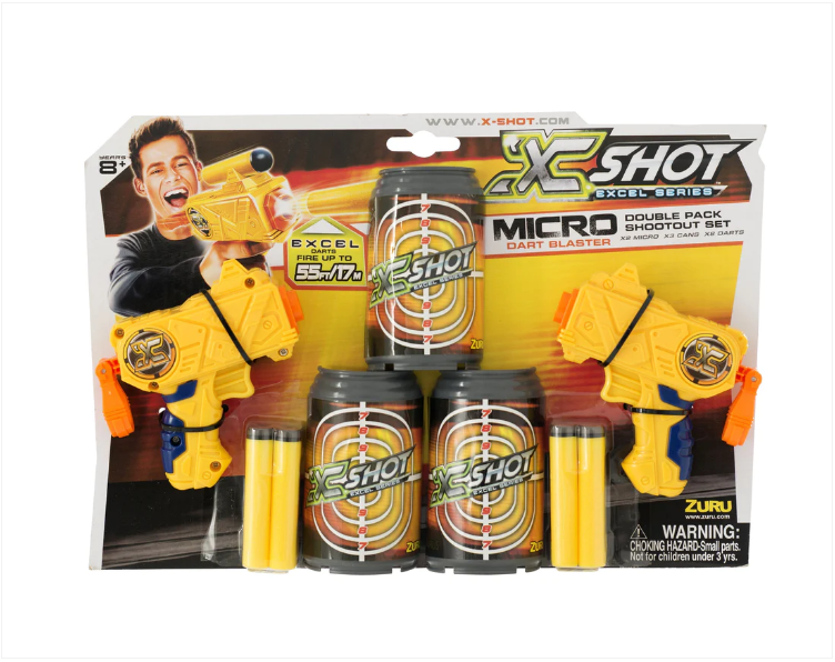 Zuru X Shot Excel Series Micro Dart Blaster Double Pack Shootout Set