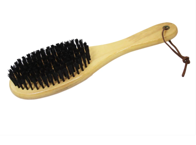 Wooden Black Bristle Brush Ideal for Hair, Fabric and Clothes Lint Remover Brush 23cm (24 Pcs )