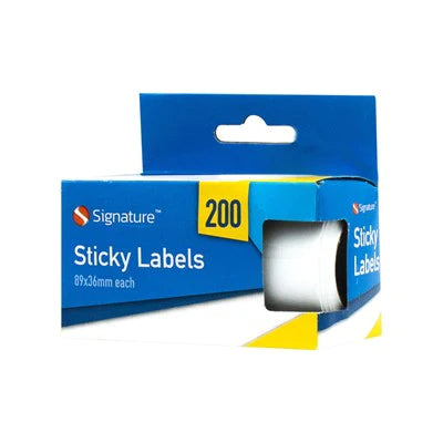 Sticky Labels 200 Labels 89 x 36mm Best For Office