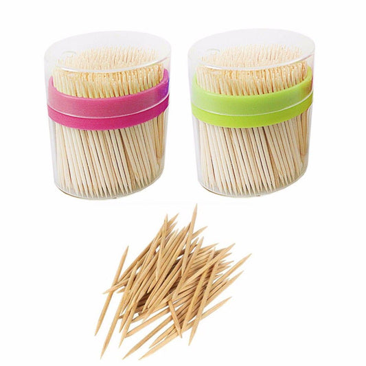 Pack of 400 Double Ended Toothpicks/ Cherry Cocktail Sticks In Plastic Tub