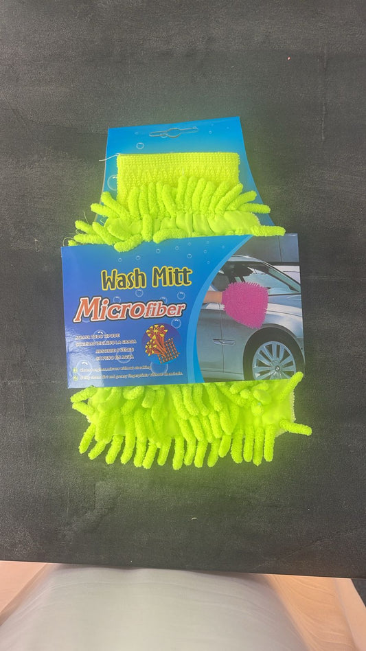 wash mitt microfiber clean glove 1pc